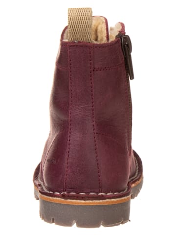 POM POM Leren winterboots bordeaux