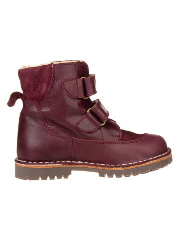 POM POM Leren winterboots bordeaux