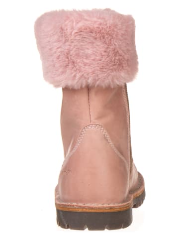 POM POM Leder-Winterboots in Rosa