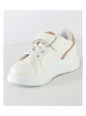 Doremi Sneakersy w kolorze biało-beżowym