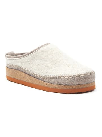 Comfortfusse Wollen pantoffels grijs/beige