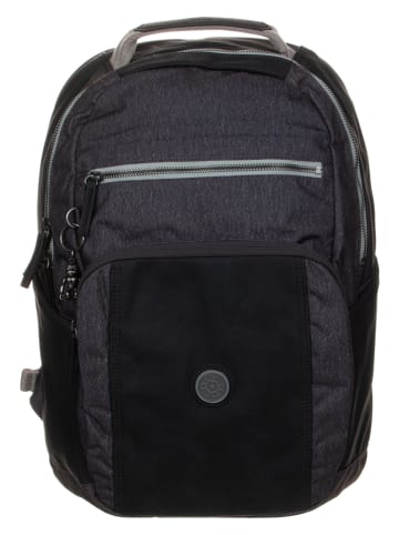 Kipling Rugzak "Troy" antraciet - (B)34 x (H)61,5 x (D)10 cm