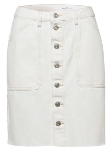 Cross Jeans Spódnica w kolorze kremowym
