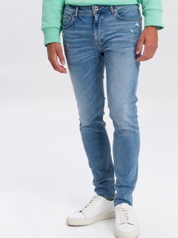 Cross Jeans Spijkerbroek "Scott" - skinny fit - blauw