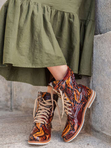 Zapato Skórzane botki w kolorze brązowym