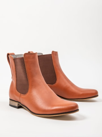 Zapato Leder-Chelsea-Boots in Camel