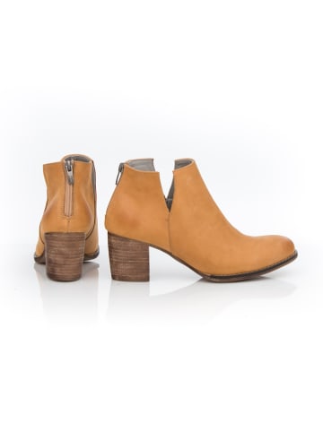 Zapato Leder-Ankle-Boots in Camel