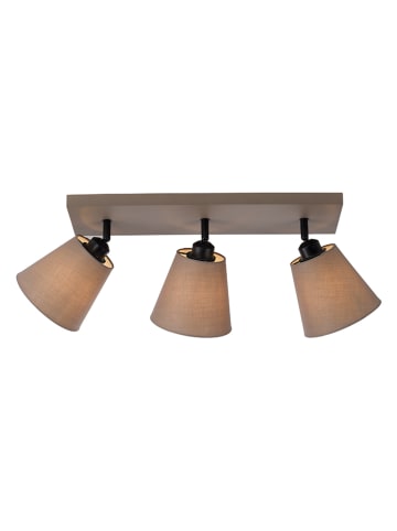 JUST LIGHT. Deckenleuchte "Riala" in Taupe - (B)79 x (T)28 cm