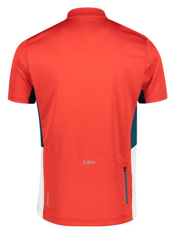 CMP Koszulka kolarska w kolorze pomarańczowo-morskim