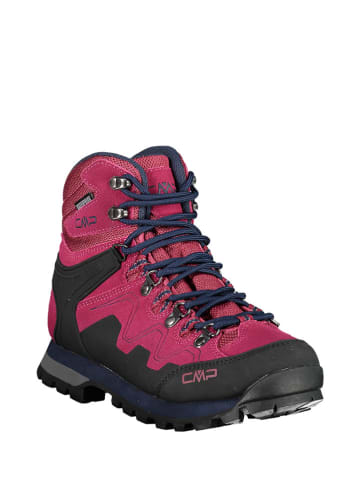 CMP Botki trekkingowe "Athunis" w kolorze różowo-czarno-granatowym