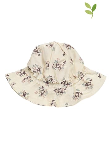 Müsli Hut "Flora poplin" in Creme/ Braun