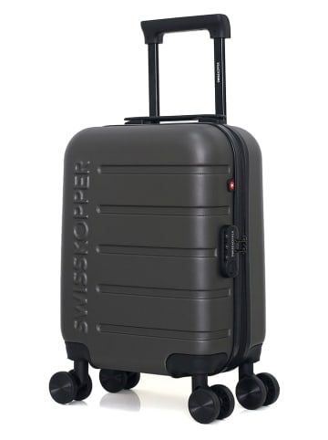 SWISS KOPPER Hardcase-trolley "Aigle" grijs - (B)32 x (H)42 x (D)20 cm