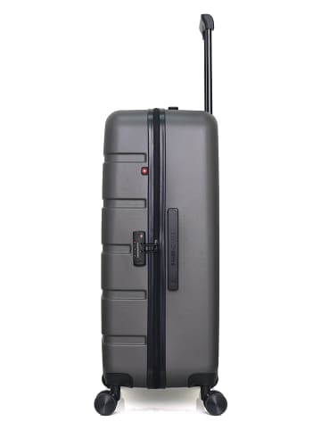 SWISS KOPPER Hardcase-trolley "Aigle" grijs - (B)47 x (H)75 x (D)29 cm