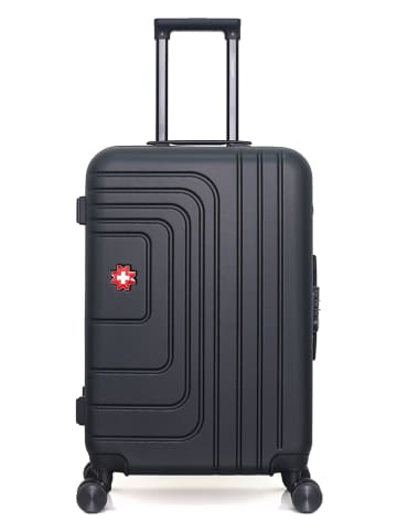 SWISS KOPPER Hardcase-Trolley "Rüti" in Schwarz - (B)41 x (H)65 x (T)26 cm
