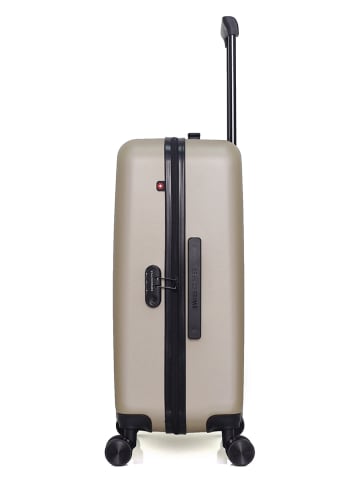 SWISS KOPPER Hardcase-Trolley "Rüti" in Beige - (B)41 x (H)65 x (T)26 cm