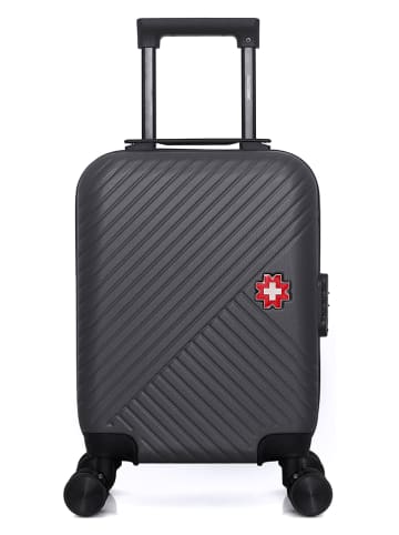 SWISS KOPPER Hardcase-Trolley "Spiez" in Schwarz - (B)32 x (H)42 x (T)20 cm