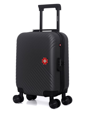 SWISS KOPPER Hardcase-Trolley "Spiez" in Schwarz - (B)32 x (H)42 x (T)20 cm