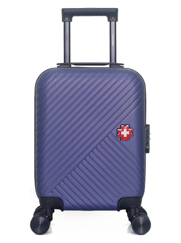 SWISS KOPPER Hardcase-Trolley "Spiez" in Dunkelblau - (B)32 x (H)42 x (T)20 cm