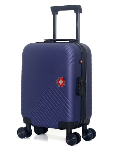 SWISS KOPPER Hardcase-Trolley "Spiez" in Dunkelblau - (B)32 x (H)42 x (T)20 cm