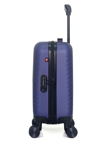 SWISS KOPPER Hardcase-Trolley "Spiez" in Dunkelblau - (B)32 x (H)42 x (T)20 cm