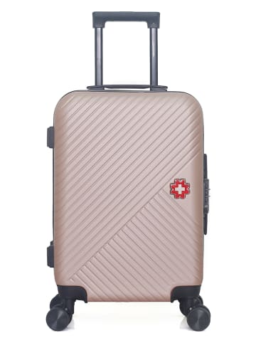 SWISS KOPPER Hardcase-Trolley "Spiez" in Roségold - (B)35 x (H)55 x (T)21 cm