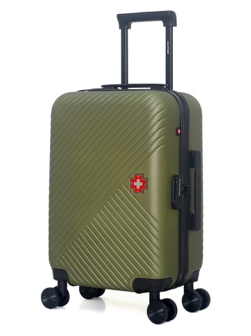 SWISS KOPPER Hardcase-trolley "Spiez" kaki - (B)35 x (H)55 x (D)21 cm