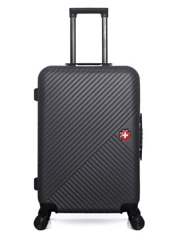 SWISS KOPPER Hardcase-Trolley "Spiez" in Schwarz - (B)41 x (H)65 x (T)26 cm