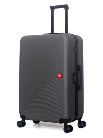 SWISS KOPPER Hardcase-trolley "Spiez" grijs - (B)47 x (H)75 x (D)29 cm