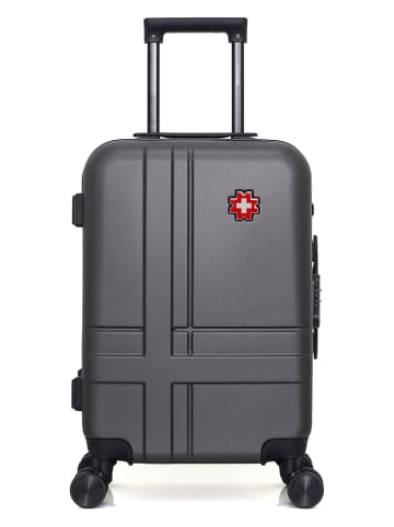 SWISS KOPPER Walizka "Uster" w kolorze szarym - 35 x 55 x 21 cm