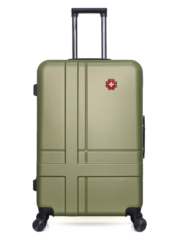 SWISS KOPPER Walizka "Uster" w kolorze khaki - 47 x 75 x 29 cm
