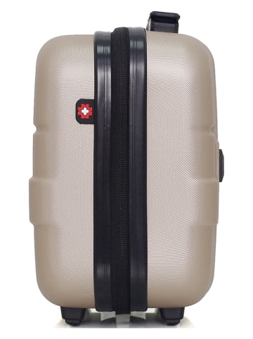 SWISS KOPPER Beautycase "Uster" in Beige - (B)30 x (H)23 x (T)16 cm