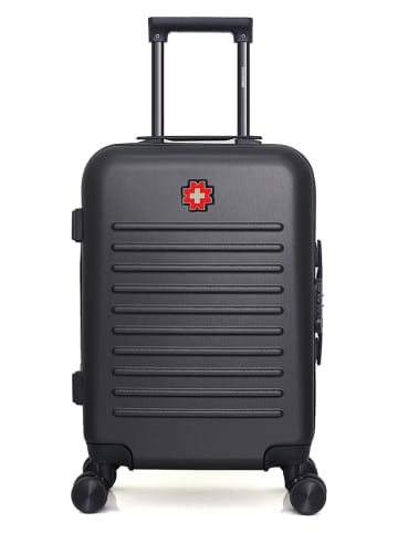 SWISS KOPPER Hardcase-Trolley "Wil" in Schwarz - (B)35 x (H)55 x (T)21 cm