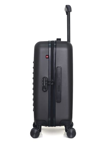 SWISS KOPPER Hardcase-Trolley "Wil" in Schwarz - (B)35 x (H)55 x (T)21 cm