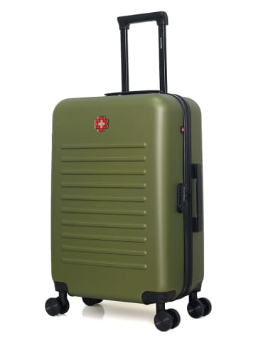 SWISS KOPPER Hardcase-trolley "Wil" kaki - (B)41 x (H)65 x (D)26 cm