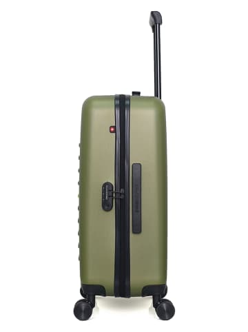 SWISS KOPPER Hardcase-trolley "Wil" kaki - (B)41 x (H)65 x (D)26 cm