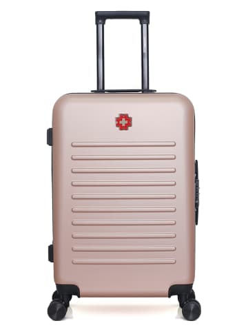 SWISS KOPPER Hardcase-Trolley "Wil" in Roségold - (B)41 x (H)65 x (T)26 cm