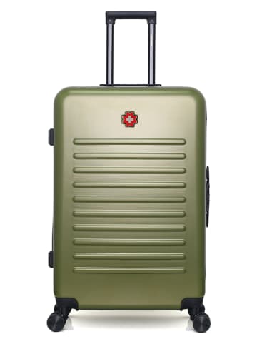 SWISS KOPPER Hardcase-trolley "Wil" kaki - (B)47 x (H)75 x (D)29 cm