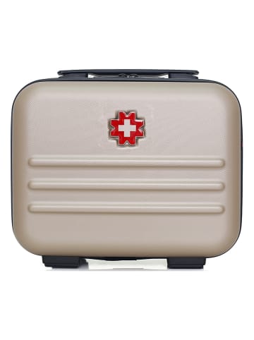 SWISS KOPPER Beautycase "Wil" in Beige - (B)30 x (H)23 x (T)16 cm