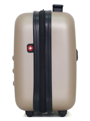SWISS KOPPER Kosmetyczka "Wil" w kolorze beżowym - 30 x 23 x 16 cm