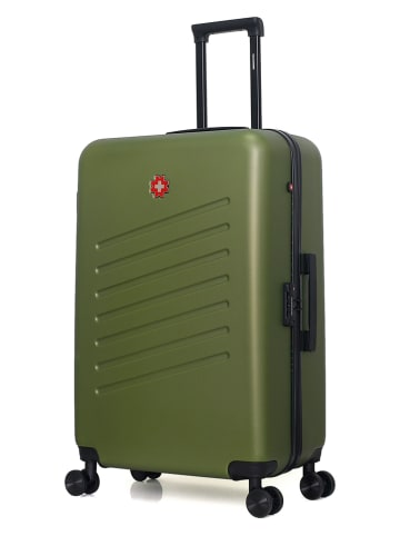 SWISS KOPPER Walizka "Zurich" w kolorze khaki - 47 x 75 x 29 cm