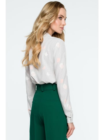Stylove Bluse in Weiß/ Bunt