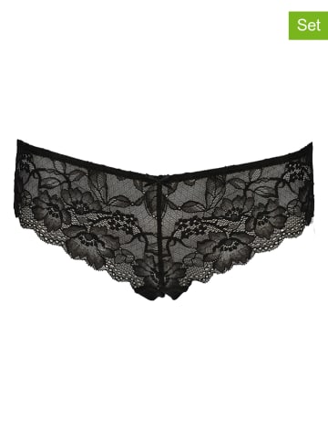 LASCANA 3er-Set: Strings in Schwarz