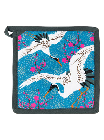 Trendy Kitchen by EXCÉLSA Pannenlap "Kimono" grijs/blauw - (L)20 x (B)20 cm