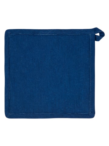 Trendy Kitchen by EXCÉLSA Topflappen "Amalfi" in Dunkelblau - (L)20 x (B)20 cm