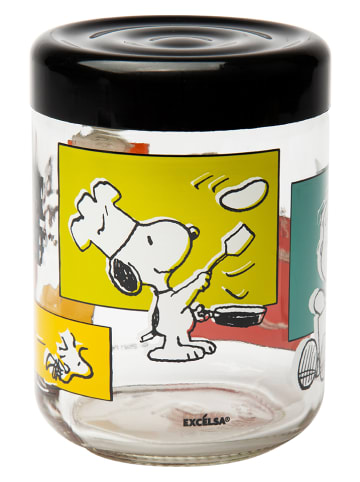 Trendy Kitchen by EXCÉLSA Vorratsglas "Peanuts" in Bunt - 800 ml