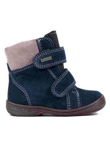 Richter Shoes Leren winterboots donkerblauw