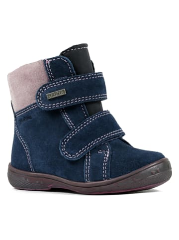 Richter Shoes Leren winterboots donkerblauw