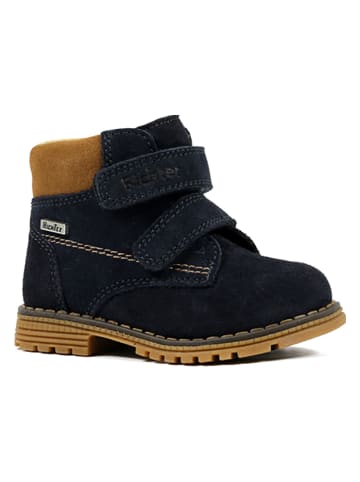 Richter Shoes Leren boots donkerblauw
