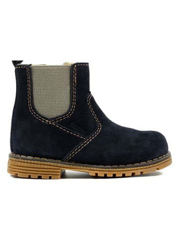 Richter Shoes Leder-Chelsea-Boots in Dunkelblau