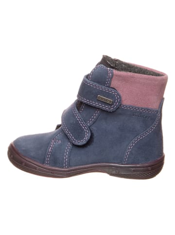 Richter Shoes Leren winterboots donkerblauw